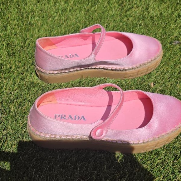 PRADA" "Satin Ballet  buckle strap Wedge0 - Picture 3 of 11